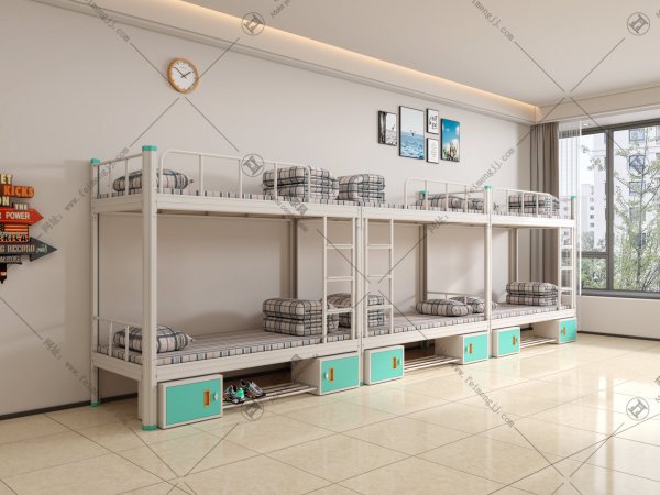 菲蒙家具上下双层铁架床厂家满足客户需求